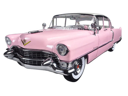 1955 Pink Cadillac Fleetwood Series 60 Special "Elvis Presley" 1/18 Diecast Model Car by Greenlight-Greenlight-ModelCars.com