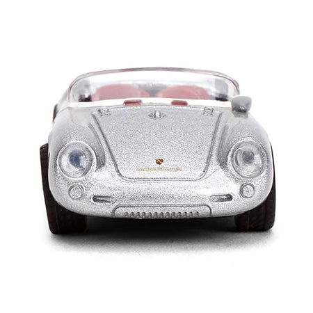 1955 Porsche 550 Spyder Silver Metallic with Red Interior "Collection" Series 1/64 Diecast Model Car by Majorette-Majorette-ModelCars.com