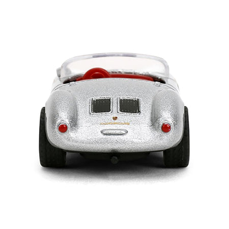 1955 Porsche 550 Spyder Silver Metallic with Red Interior "Collection" Series 1/64 Diecast Model Car by Majorette-Majorette-ModelCars.com
