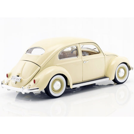 1955 Volkswagen Beetle Kafer Beige 1/18 Diecast Model Car by Bburago-Bburago-ModelCars.com