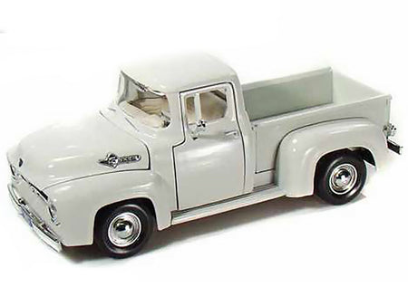 1956 Ford F-100 Pickup Truck Black 1/24 Diecast Model by Motormax-Motormax-ModelCars.com