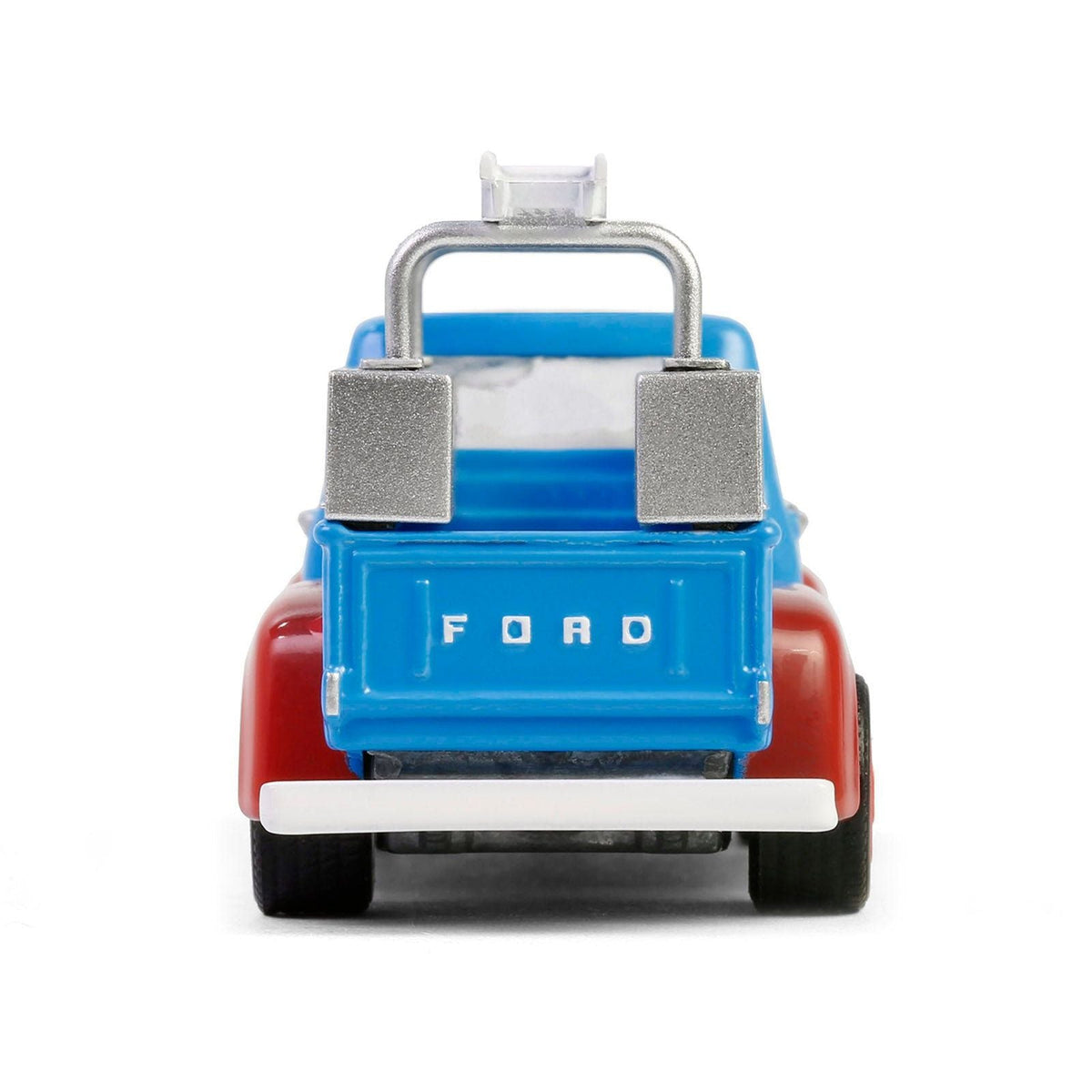 1956 Ford F-100 Pickup Truck with Tool Boxes and Ladders "Chevron" Blue and Red "Chevron Special Edition" Series 1 1/64 Diecast Model Car by Greenlight-Greenlight-ModelCars.com