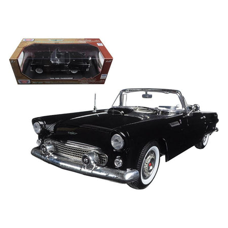 1956 Ford Thunderbird Black "Timeless Classics" 1/18 Diecast Model Car by Motormax - Motormax - ModelCars.com