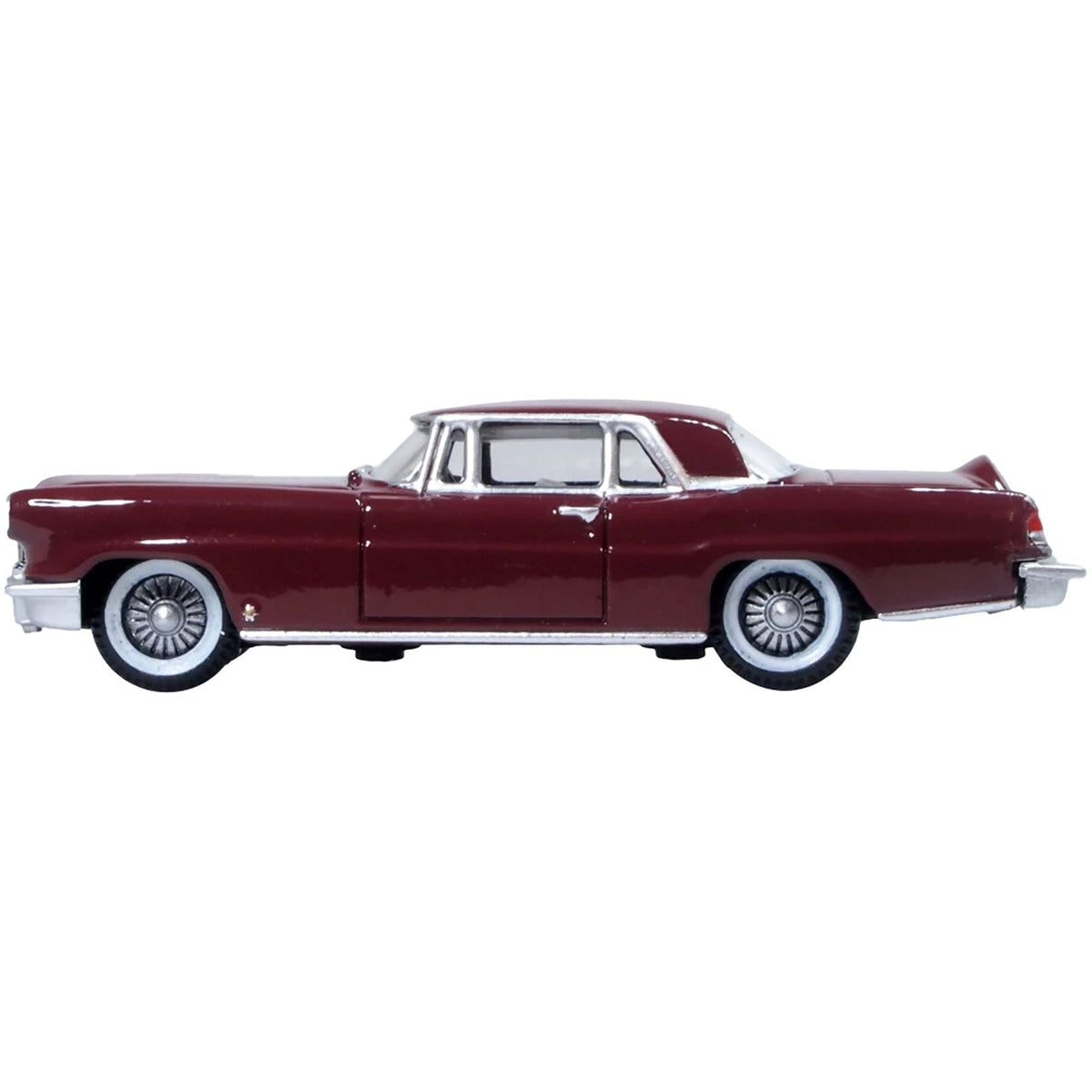 1956 Lincoln Continental Mark II Dark Red 1/87 (HO) Scale Diecast Model Car by Oxford Diecast-Oxford Diecast-ModelCars.com