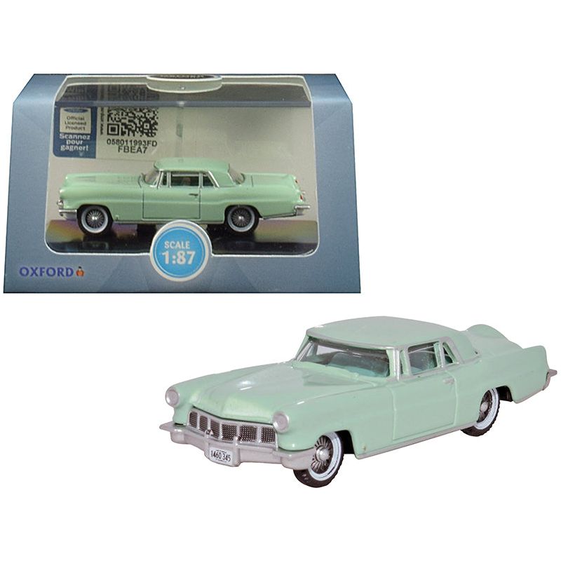 1956 Lincoln Continental Mark II Summit Green 1/87 (HO) Scale Diecast Model Car by Oxford Diecast - Oxford Diecast - ModelCars.com