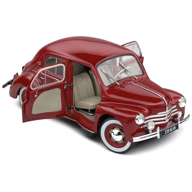 1956 Renault 4CV Red 1/18 Diecast Model Car by Solido - Solido - ModelCars.com