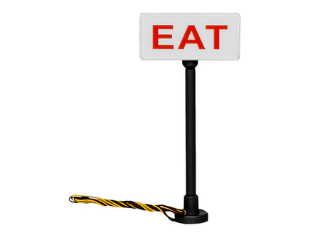 HO EAT LIGHTED SIGN 2PK       