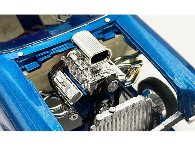 1957 Chevrolet 150 Gasser "High Roller" Blue Metallic Limited Edition to 300 pieces Worldwide 1/18 Diecast Model Car by ACME-Acme-ModelCars.com