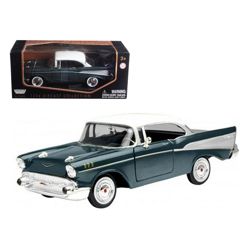 1957 Chevrolet Bel Air Green 1/24 Diecast Model Car by Motormax - Motormax - ModelCars.com