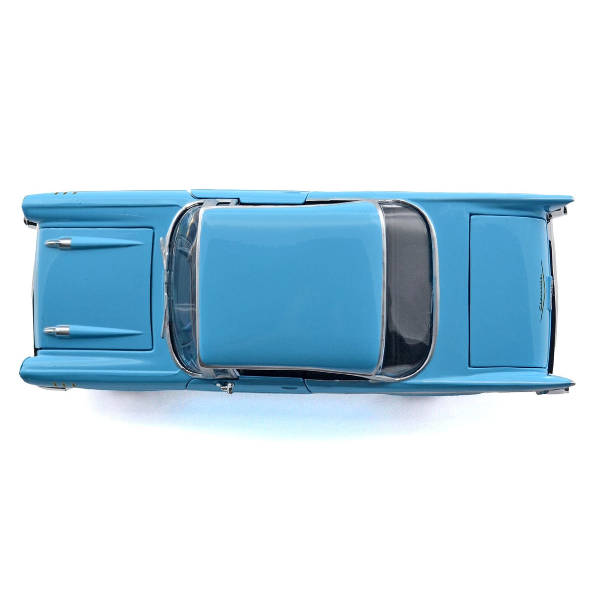 1957 Chevrolet Bel Air Light Blue "Timeless Legends" Series 1/24 Diecast Model Car by Motormax-Motormax-ModelCars.com