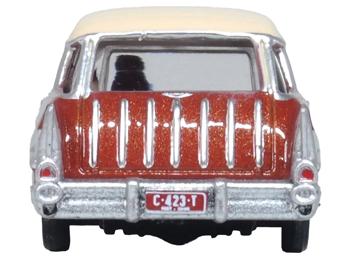 1957 Chevrolet Nomad Adobe Beige with Sierra Gold Top 1/87 (HO) Scale Diecast Model Car by Oxford Diecast-Oxford Diecast-ModelCars.com