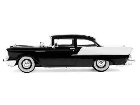 1957 Chevrolet One-Fifty Sedan Black and White 1/64 Diecast Model Car by IXO Models-Greenlight-ModelCars.com