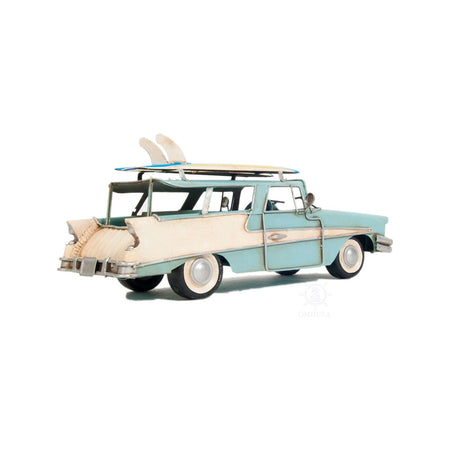 1957 Ford Country Squire Station Wagon Blue - Old Modern - ModelCars.com