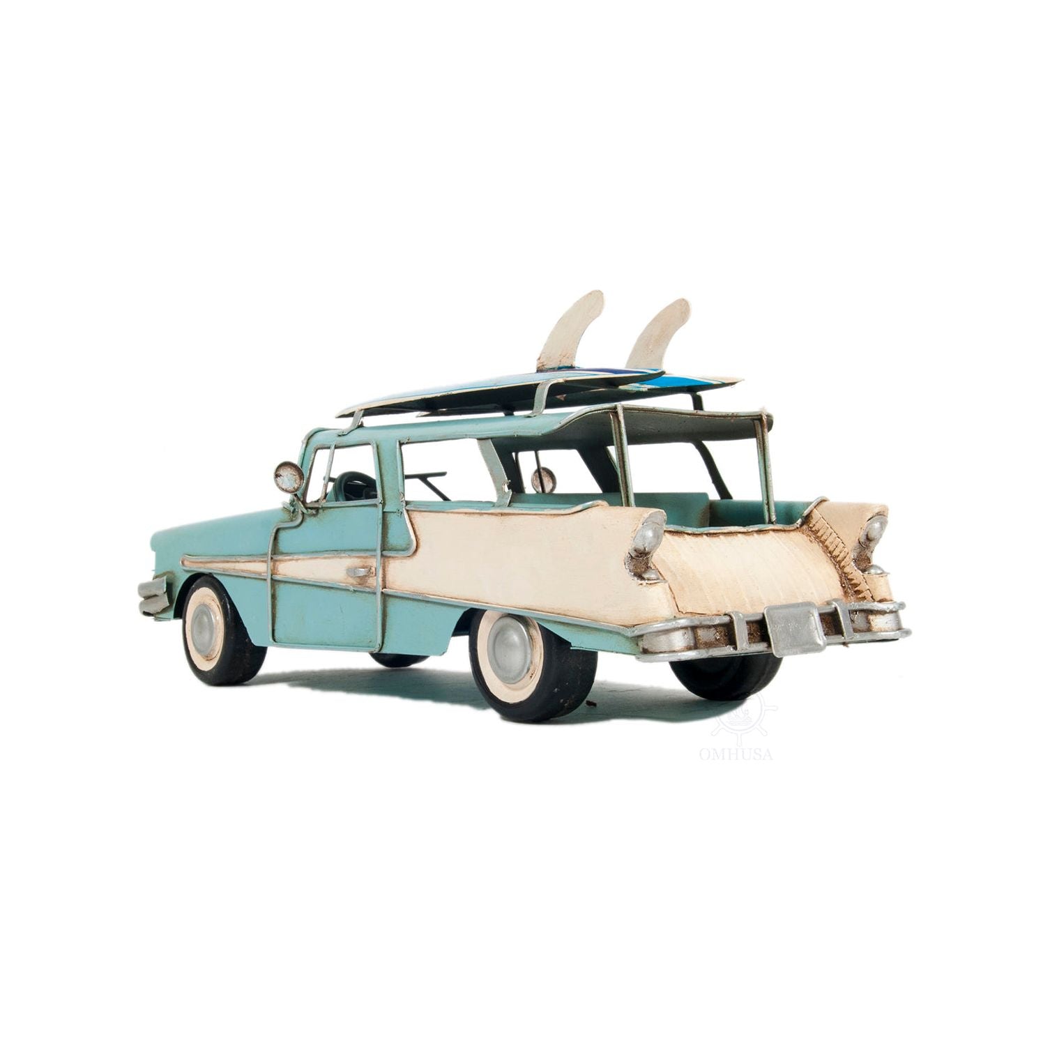 1957 Ford Country Squire Station Wagon Blue - Old Modern - ModelCars.com