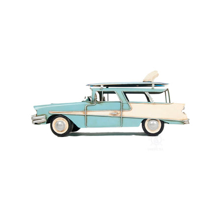 1957 Ford Country Squire Station Wagon Blue - Old Modern - ModelCars.com
