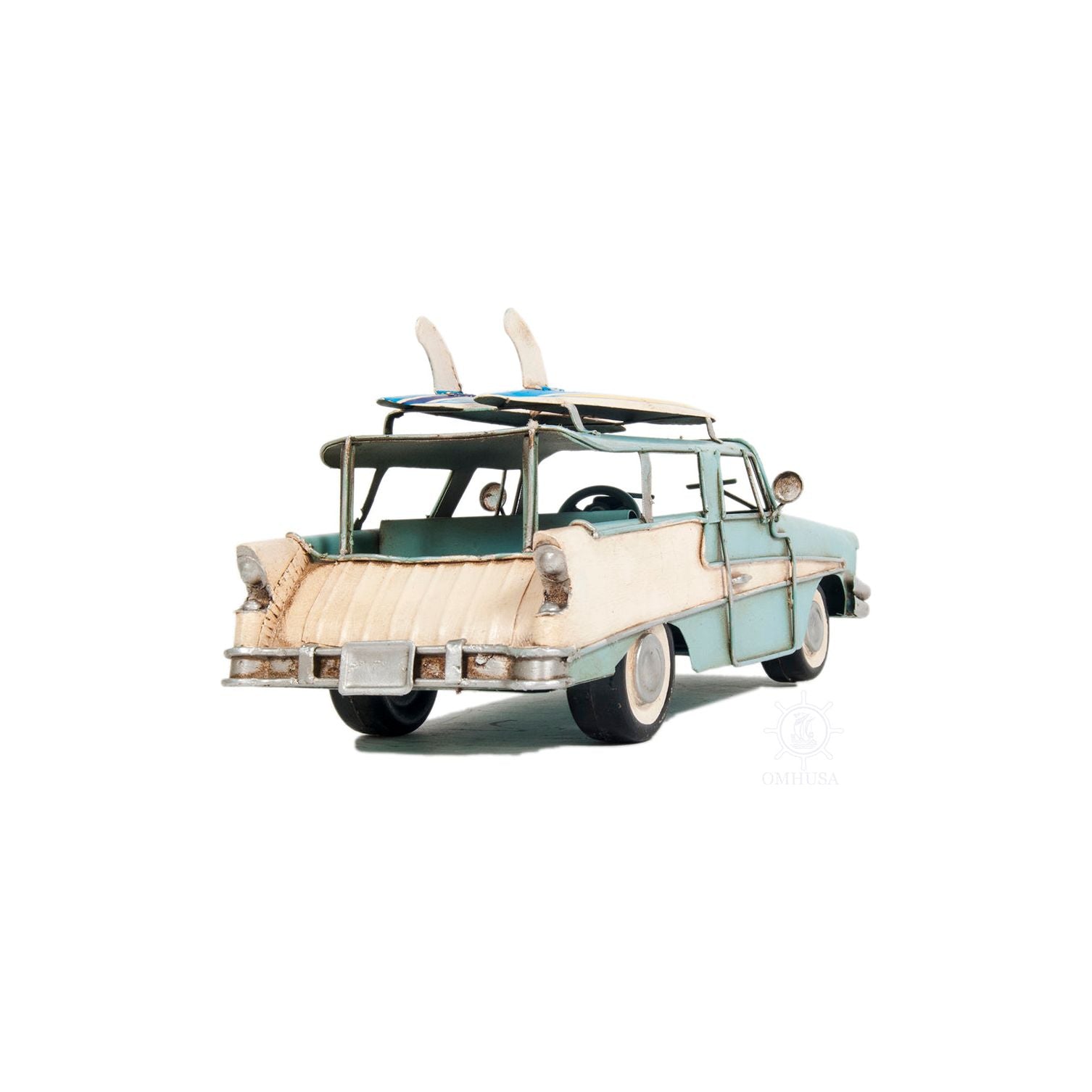 1957 Ford Country Squire Station Wagon Blue - Old Modern - ModelCars.com