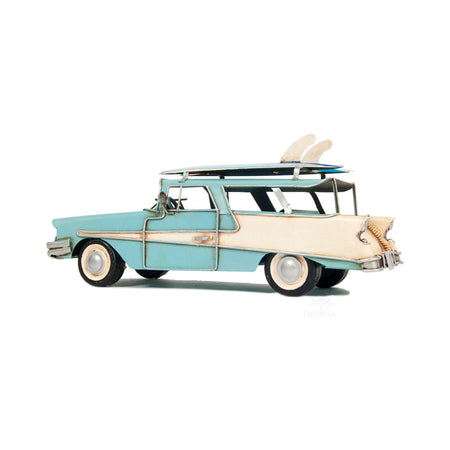 1957 Ford Country Squire Station Wagon Blue - Old Modern - ModelCars.com
