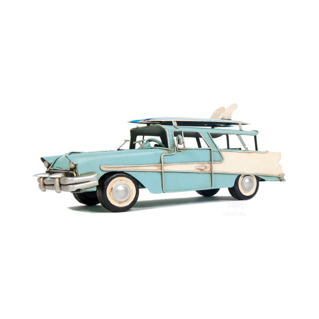 1957 Ford Country Squire Station Wagon Blue - Old Modern - ModelCars.com