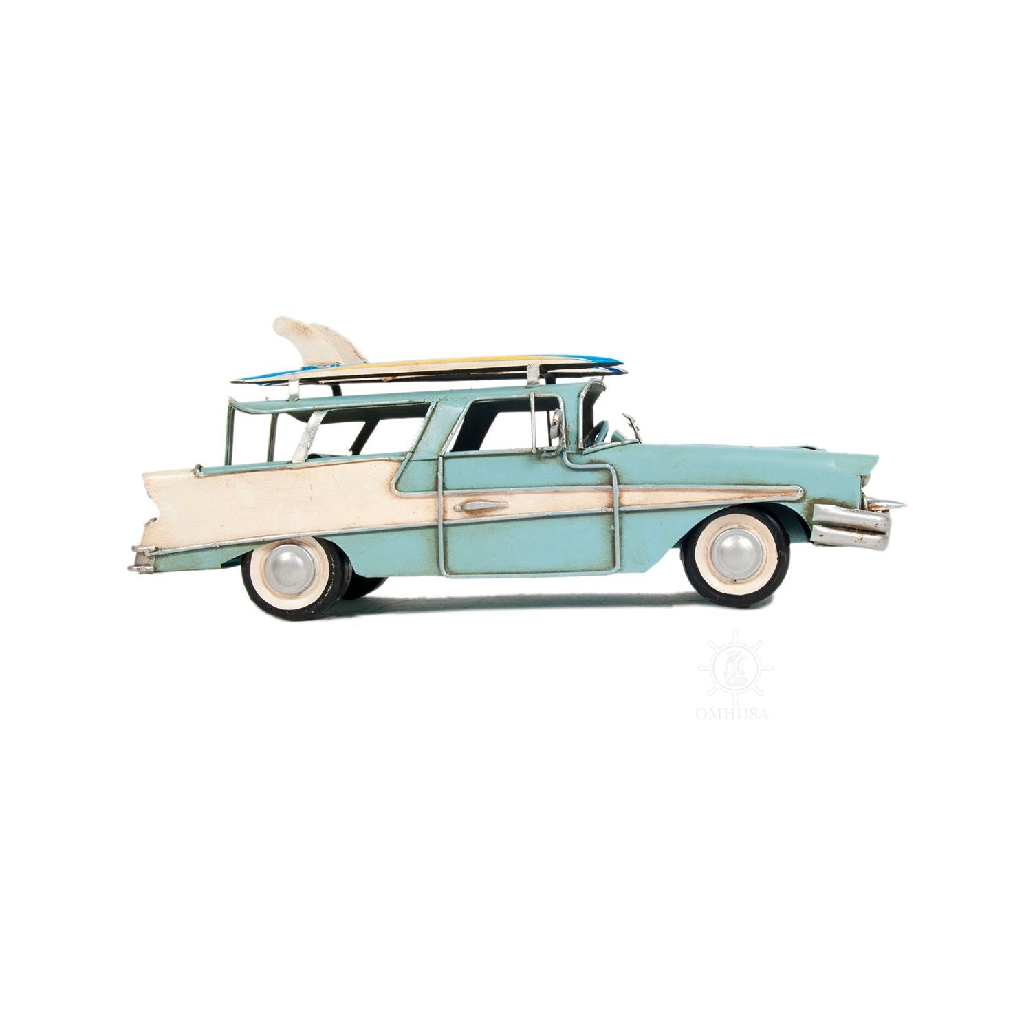 1957 Ford Country Squire Station Wagon Blue - Old Modern - ModelCars.com