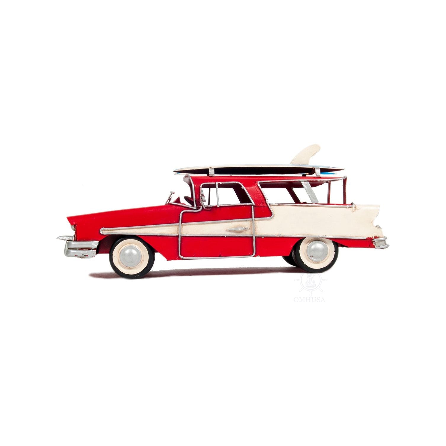 1957 Ford Country Squire Station Wagon Red - Old Modern - ModelCars.com