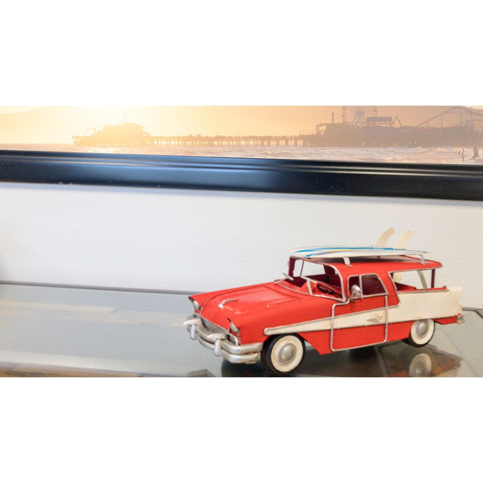 1957 Ford Country Squire Station Wagon Red - Old Modern - ModelCars.com