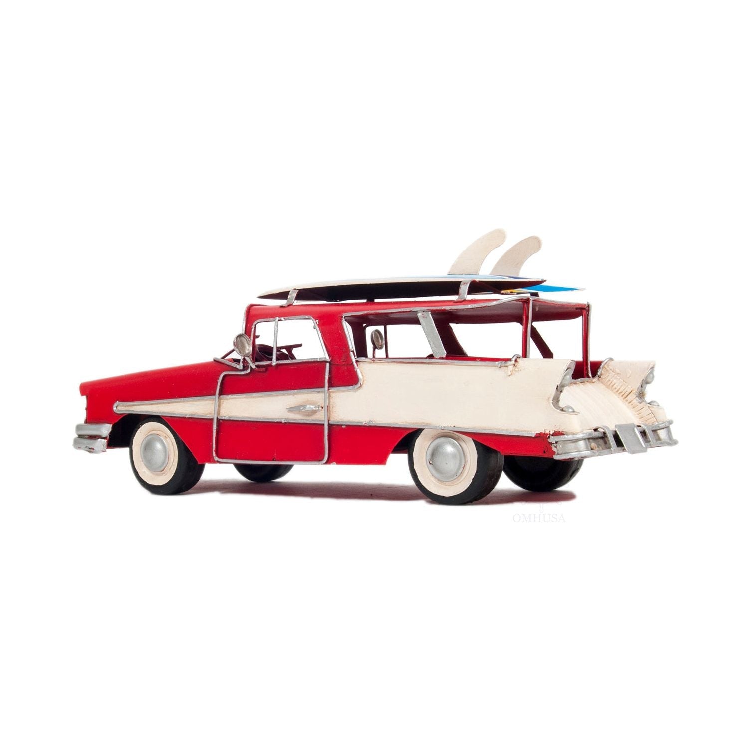 1957 Ford Country Squire Station Wagon Red - Old Modern - ModelCars.com