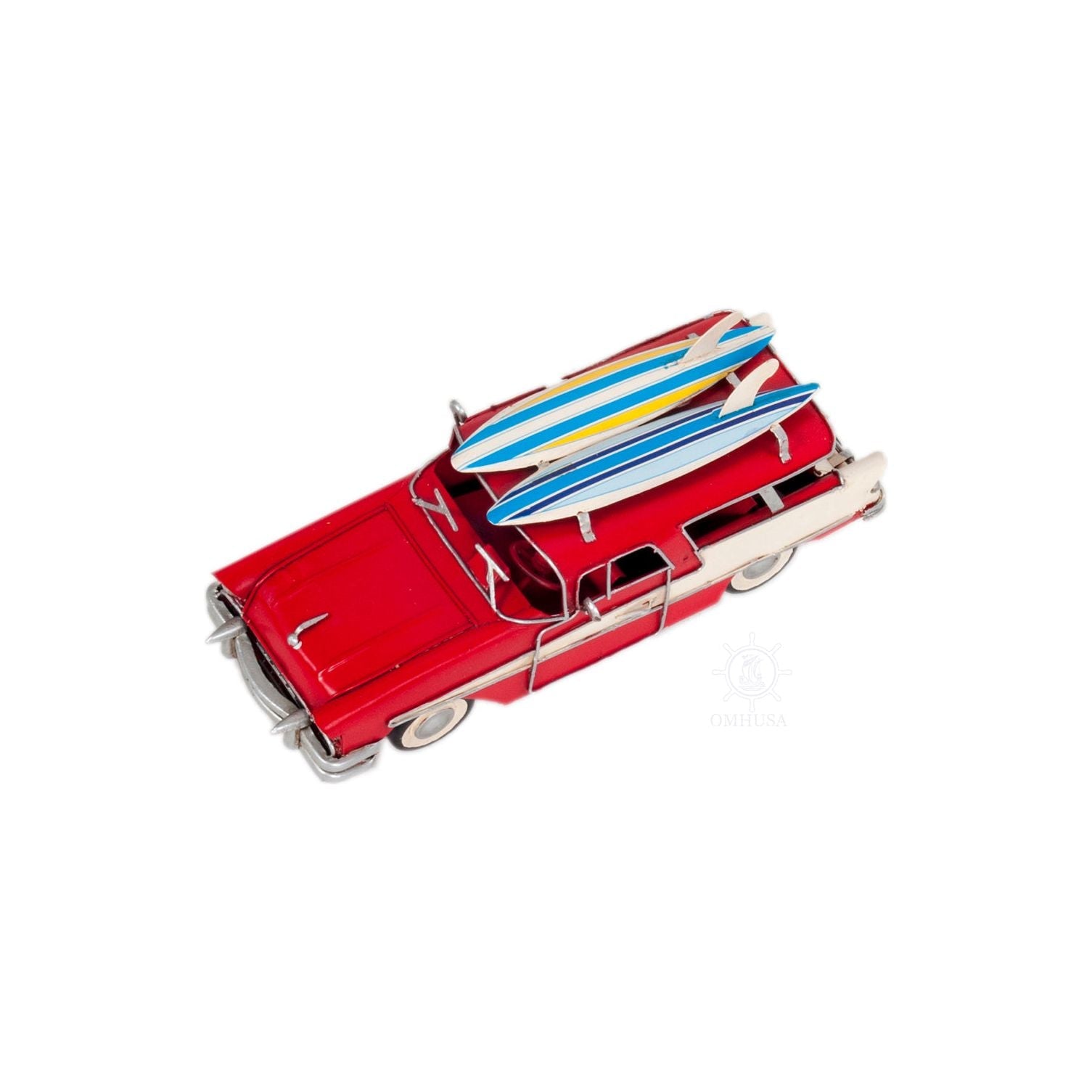 1957 Ford Country Squire Station Wagon Red - Old Modern - ModelCars.com