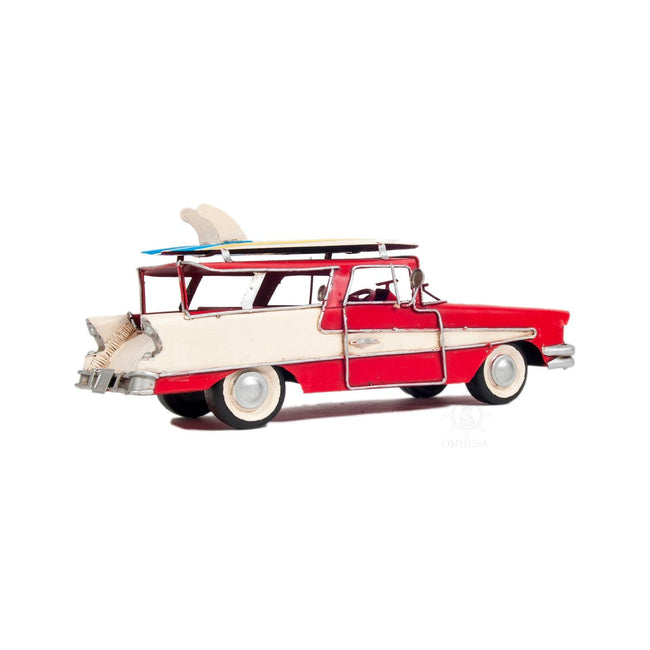 1957 Ford Country Squire Station Wagon Red - Old Modern - ModelCars.com
