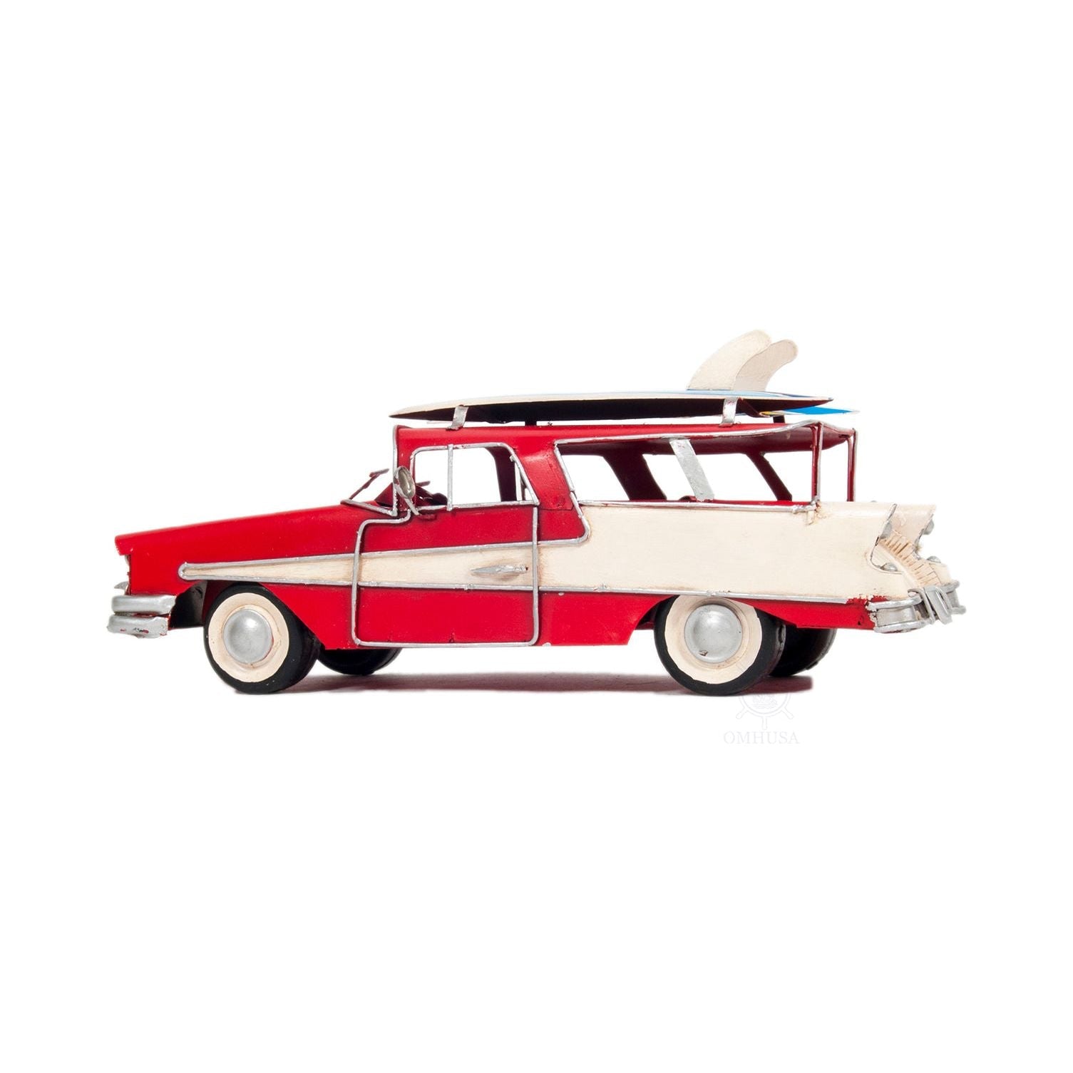 1957 Ford Country Squire Station Wagon Red - Old Modern - ModelCars.com