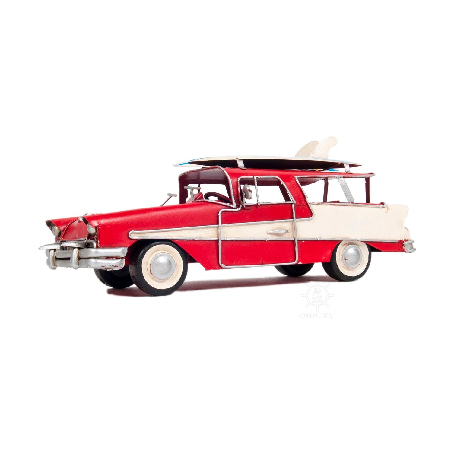 1957 Ford Country Squire Station Wagon Red - Old Modern - ModelCars.com