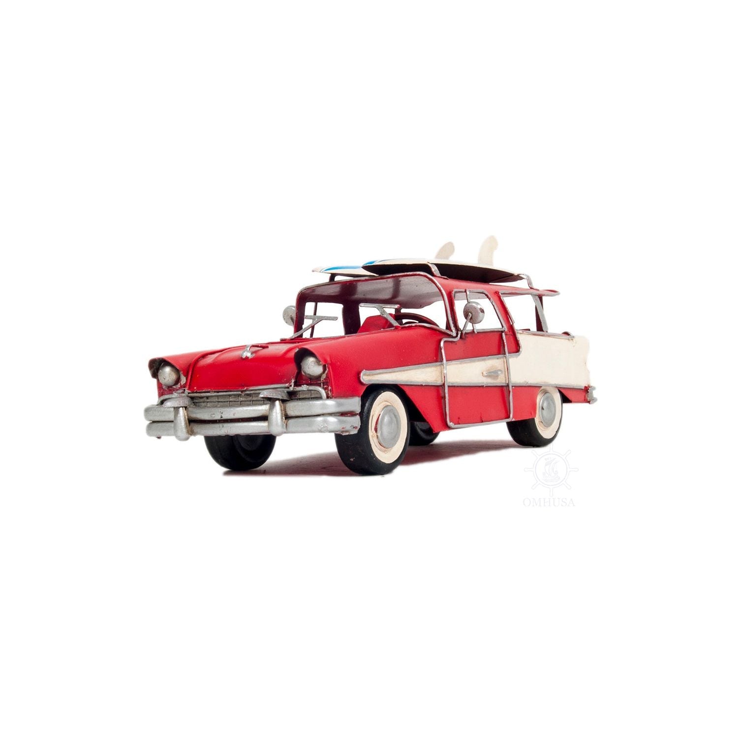 1957 Ford Country Squire Station Wagon Red - Old Modern - ModelCars.com