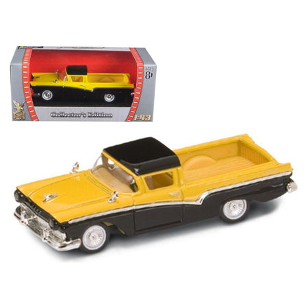 1957 Ford Ranchero Yellow/Black 1/43 Diecast Model Car by Road Signature - Road Signature - ModelCars.com