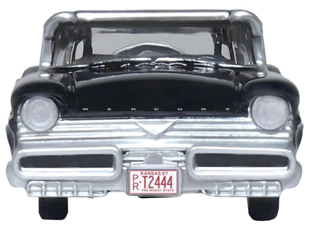 1957 Mercury Montclair Tuxedo Black 1/87 (HO) Scale Diecast Model Car by Oxford Diecast-Oxford Diecast-ModelCars.com