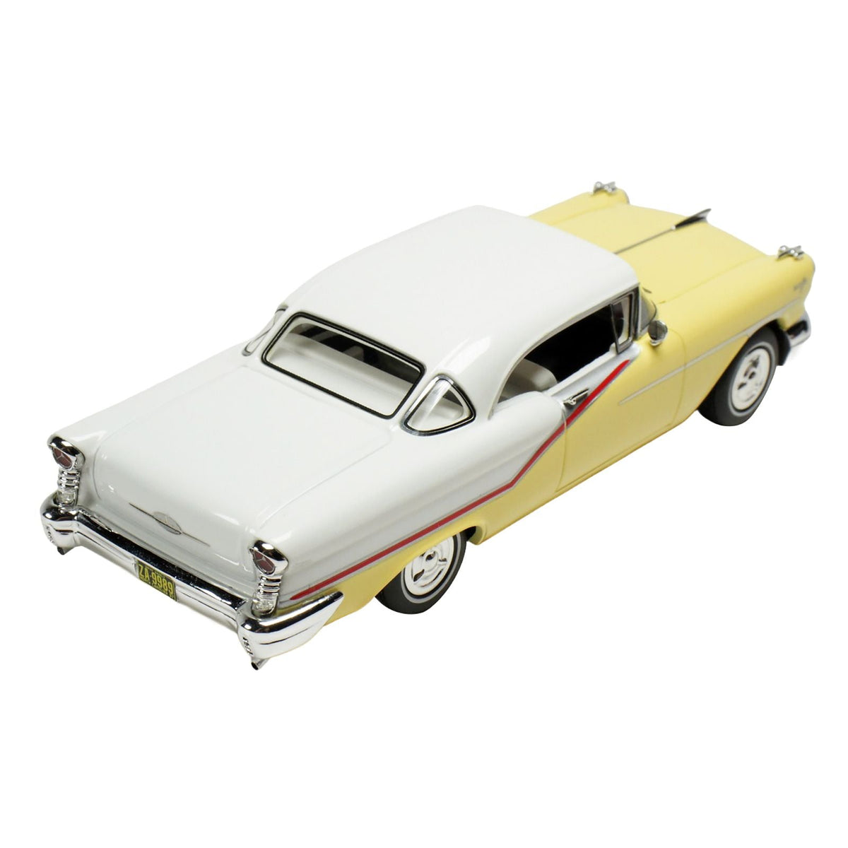 1957 Oldsmobile Starfire Coronado Yellow and Alcan White Limited Edition to 200 pieces Worldwide 1/43 Model Car by Goldvarg Collection-Goldvarg Collection-ModelCars.com