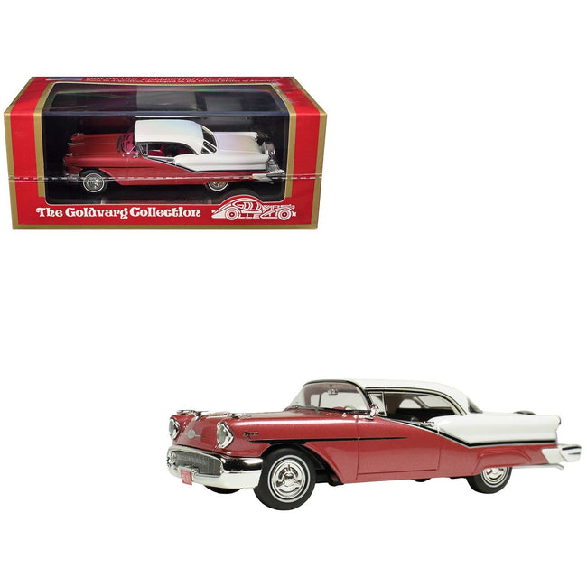 1957 Oldsmobile Starfire Royal Glow Red and Alcan White Limited Edition to 200 pieces Worldwide 1/43 Model Car by Goldvarg Collection-Goldvarg Collection-ModelCars.com