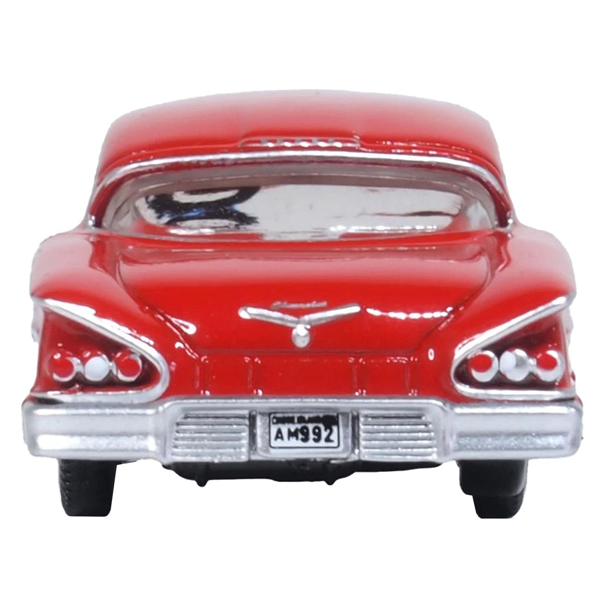 1958 Chevrolet Impala Sports Coupe Rio Red 1/87 (HO) Scale Diecast Model Car by Oxford Diecast-Oxford Diecast-ModelCars.com
