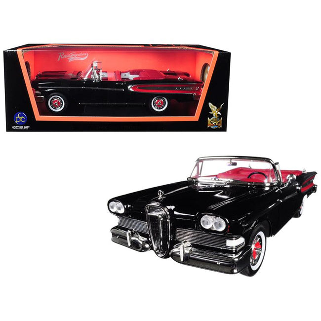 1958 Edsel Citation Convertible Black 1/18 Diecast Model Car by Road Signature - Road Signature - ModelCars.com