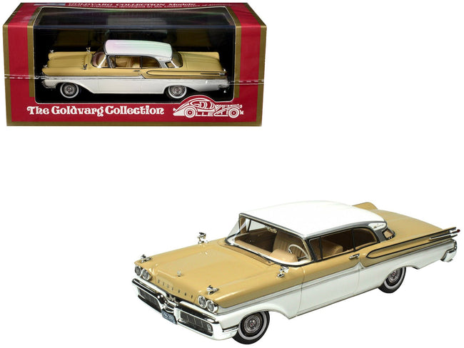 1958 Mercury Park Lane Mayfair Yellow and Marble White Limited Edition to 200 pieces Worldwide 1/43 Model Car by Goldvarg Collection-Goldvarg Collection-ModelCars.com