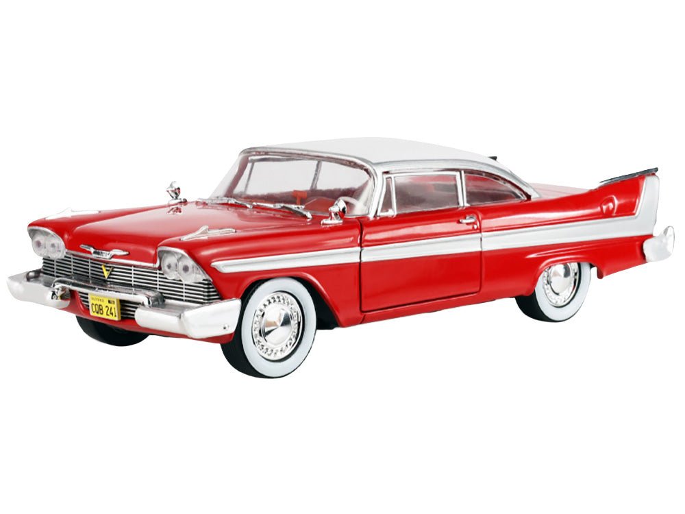 1958 Plymouth Fury Red with White Top and Red Interior "Hollywood Greatest Hits" Series 1/24 Diecast Model Car by Greenlight-Greenlight-ModelCars.com