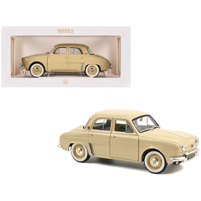 1958 Renault Dauphine Beige 1/18 Diecast Model Car by Norev-Norev-ModelCars.com