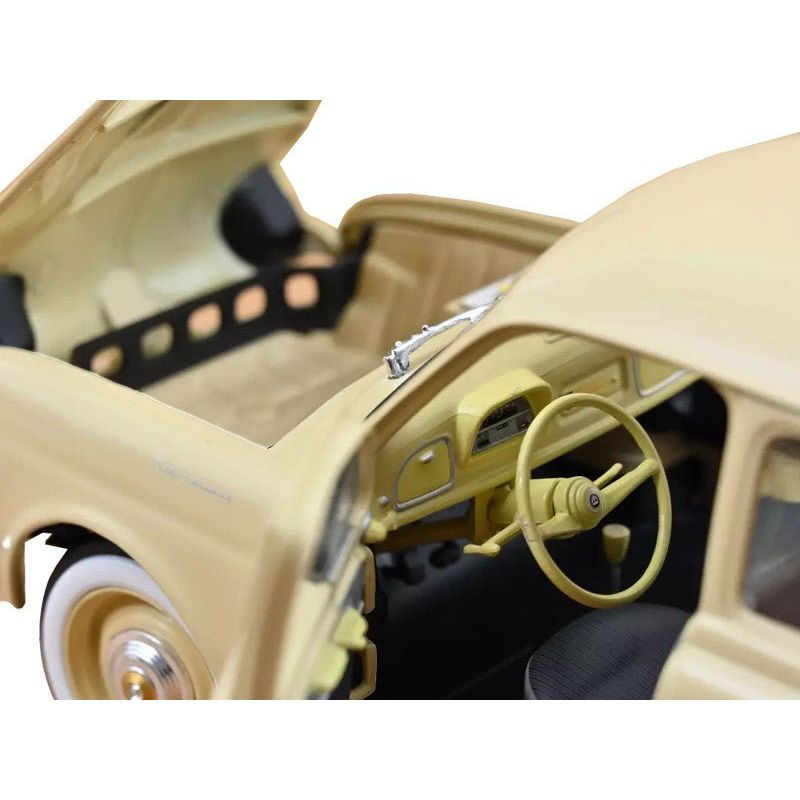 1958 Renault Dauphine Beige 1/18 Diecast Model Car by Norev - Norev - ModelCars.com