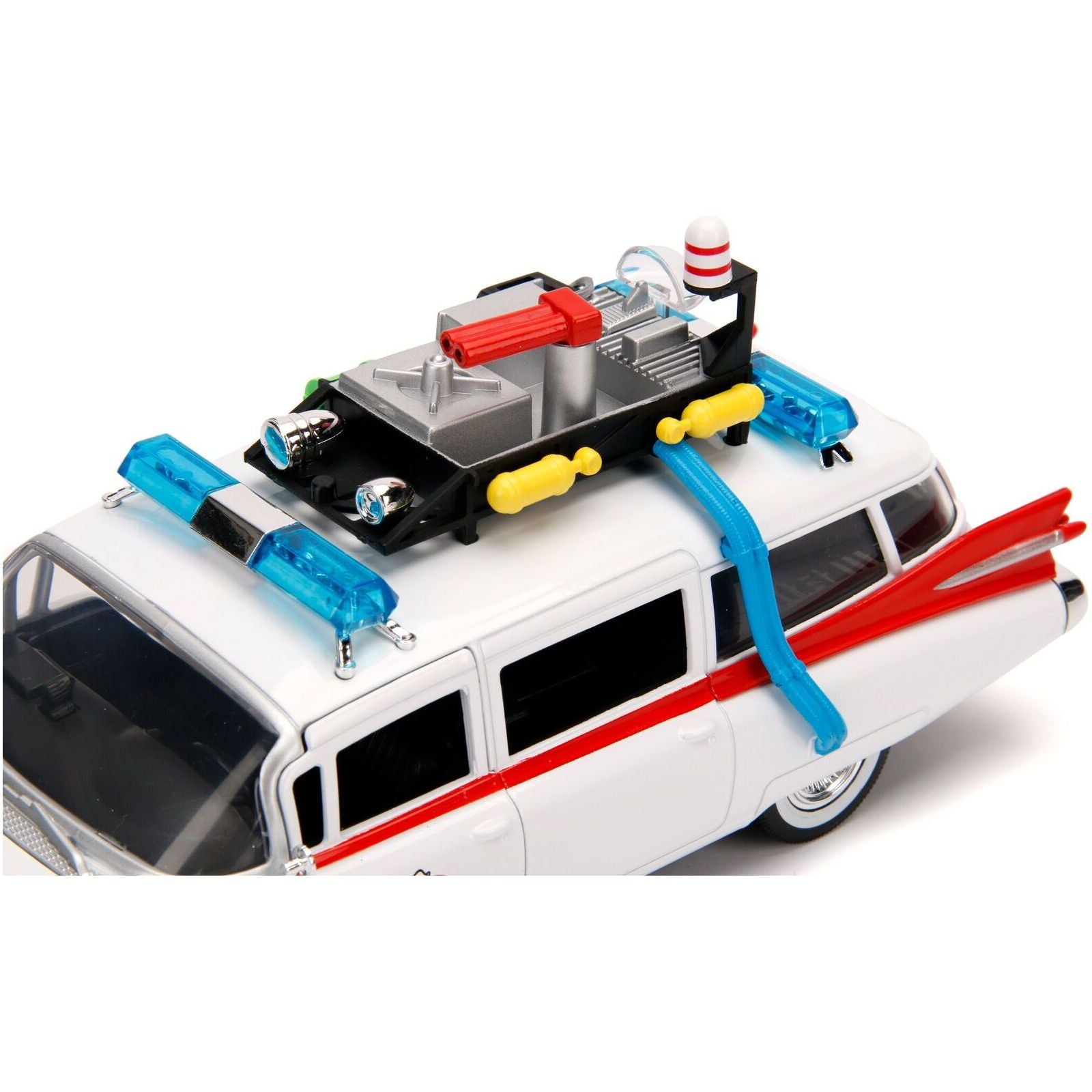 1959 Cadillac Ambulance Ecto - 1 White "Ghostbusters" Movie "Hollywood Rides" Series 1/24 Diecast Model Car by Jada - Jada - ModelCars.com