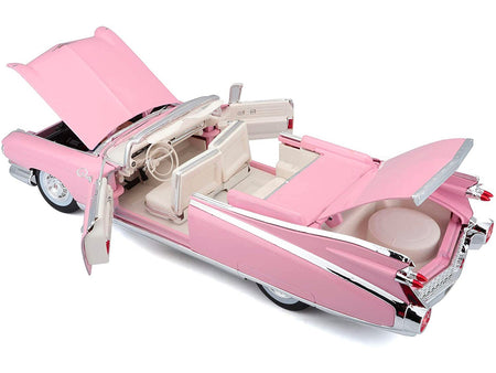 1959 Cadillac Eldorado Biarritz Convertible Pink 1/18 Diecast Model Car by Maisto-Maisto-ModelCars.com