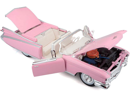 1959 Cadillac Eldorado Biarritz Convertible Pink 1/18 Diecast Model Car by Maisto-Maisto-ModelCars.com