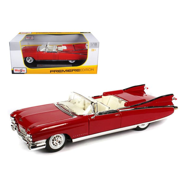 1959 Cadillac Eldorado Biarritz Red 1/18 Diecast Model Car by Maisto-Maisto-ModelCars.com