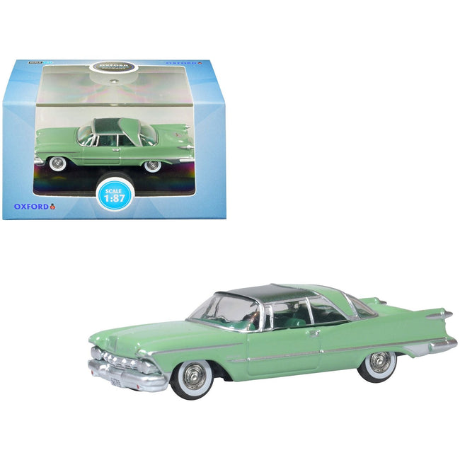 1959 Chrysler Imperial Crown 2 Door Hardtop Highland Green and Ballad Green 1/87 (HO) Scale Diecast Model Car by Oxford Diecast - Oxford Diecast - ModelCars.com