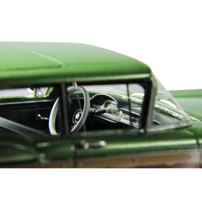 1959 Ford Country Squire Sherwood Green Metallic with Woodgrain Sides and Green Interior Limited Edition to 200 pieces Worldwide 1/43 Model Car by Goldvarg Collection-Goldvarg Collection-ModelCars.com