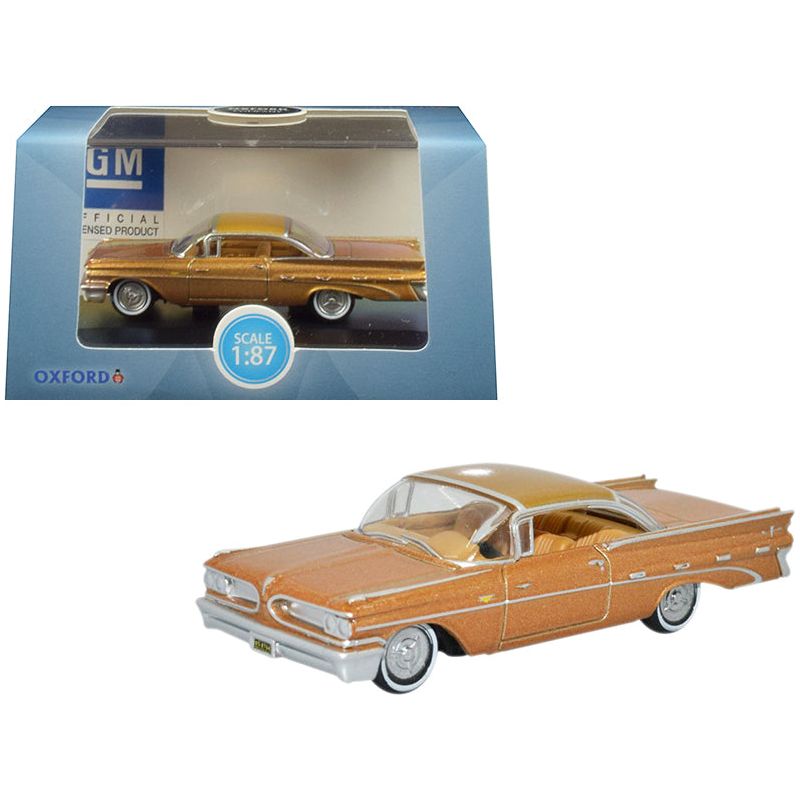 1959 Pontiac Bonneville Coupe Canyon Copper Metallic 1/87 (HO) Scale Diecast Model Car by Oxford Diecast - Oxford Diecast - ModelCars.com
