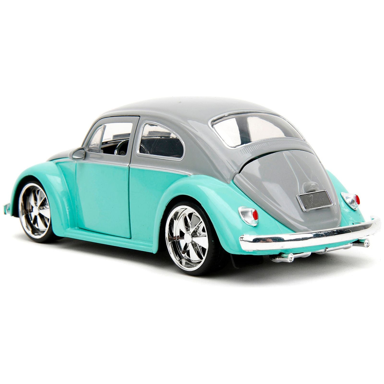 1959 Volkswagen Beetle Gray and Light Blue "Punch Buggy" Series 1/24 Diecast Model Car by Jada - Jada - ModelCars.com