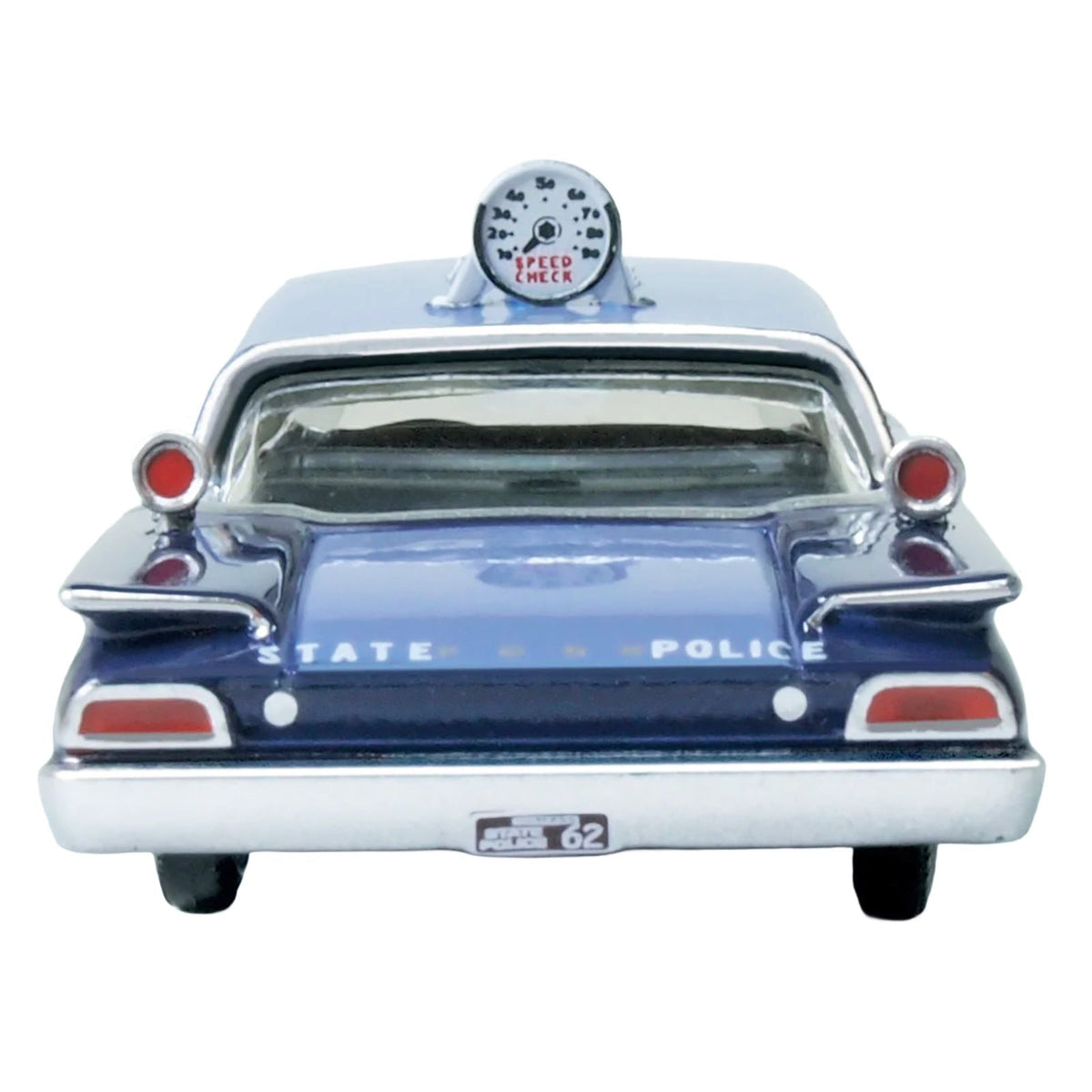1960 Ford Fairlane Sedan "Massachusetts State Police Radar Car" Blue Two-Tone 1/87 (HO) Scale Diecast Model Car by Oxford Diecast-Oxford Diecast-ModelCars.com